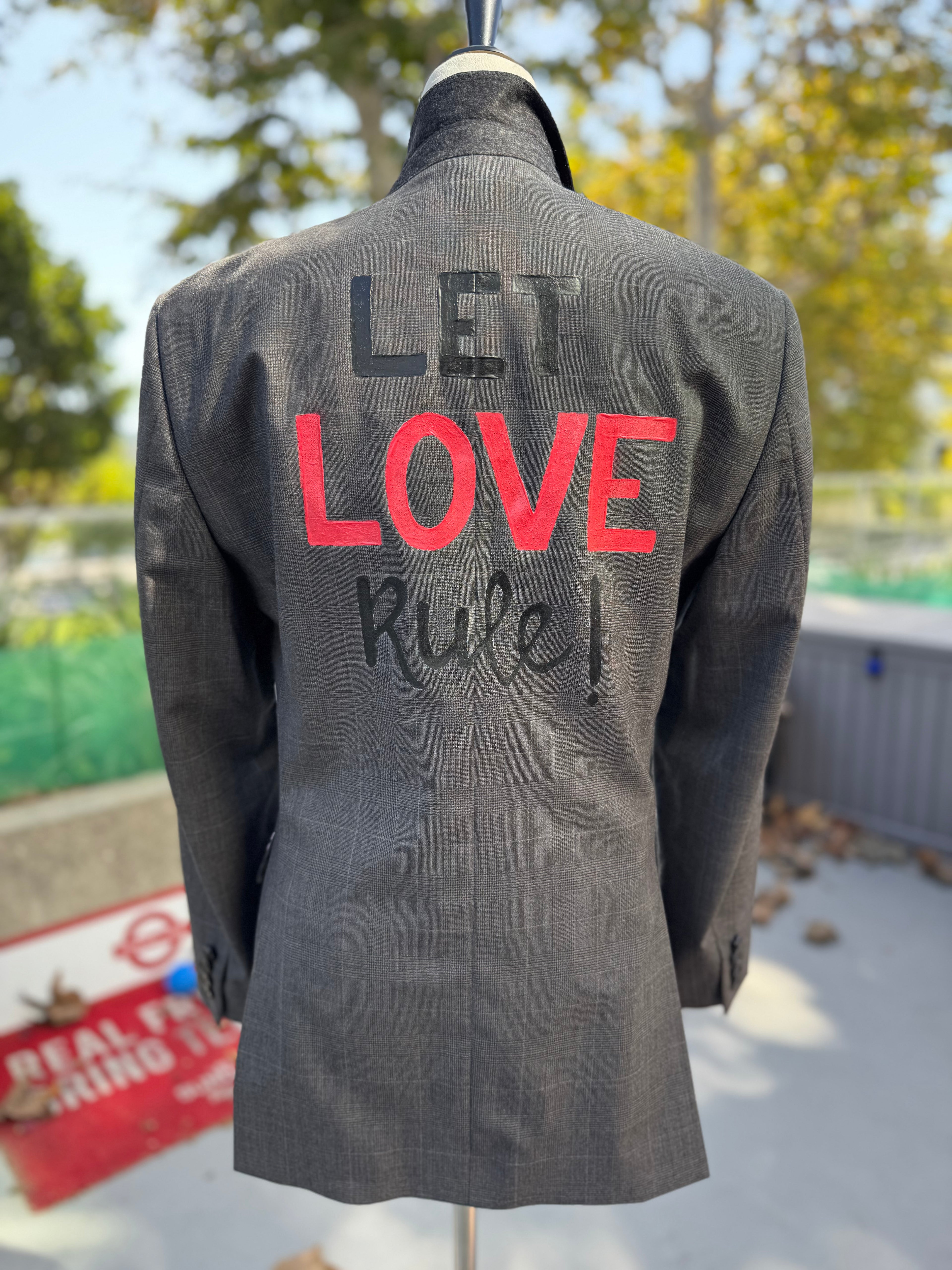 Burberry “Let Love Rule” Blazer - Size 48S