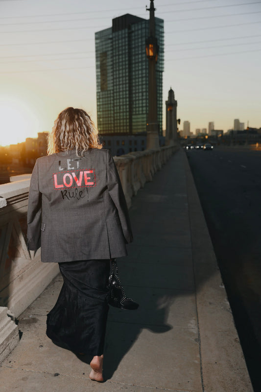 Burberry “Let Love Rule” Blazer - Size 48S