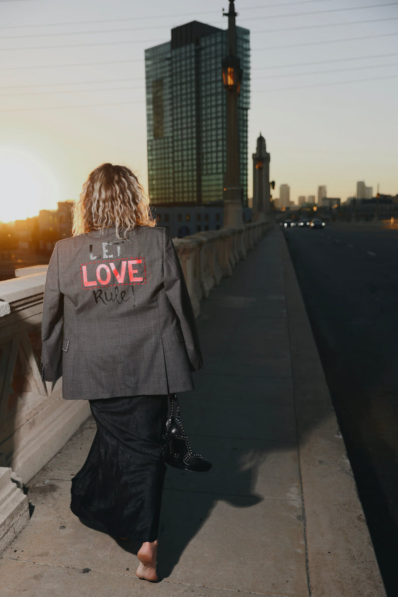 Burberry “Let Love Rule” Blazer - Size 48S